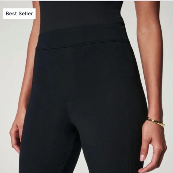 Spanx The Perfect Pant, Slim Straight in Classic Black Size Small - Picture 2 of 12